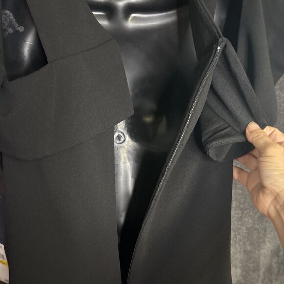 RACHEL Rachel Roy Cold Shoulder Ruffle Halter Dress Black Size M NEW - Picture 11 of 11